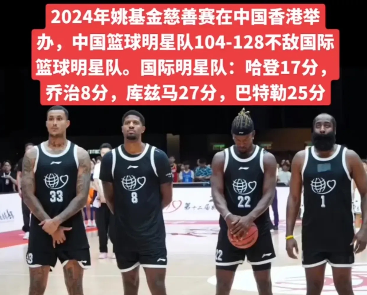 NBA球员代表球队参加慈善活动