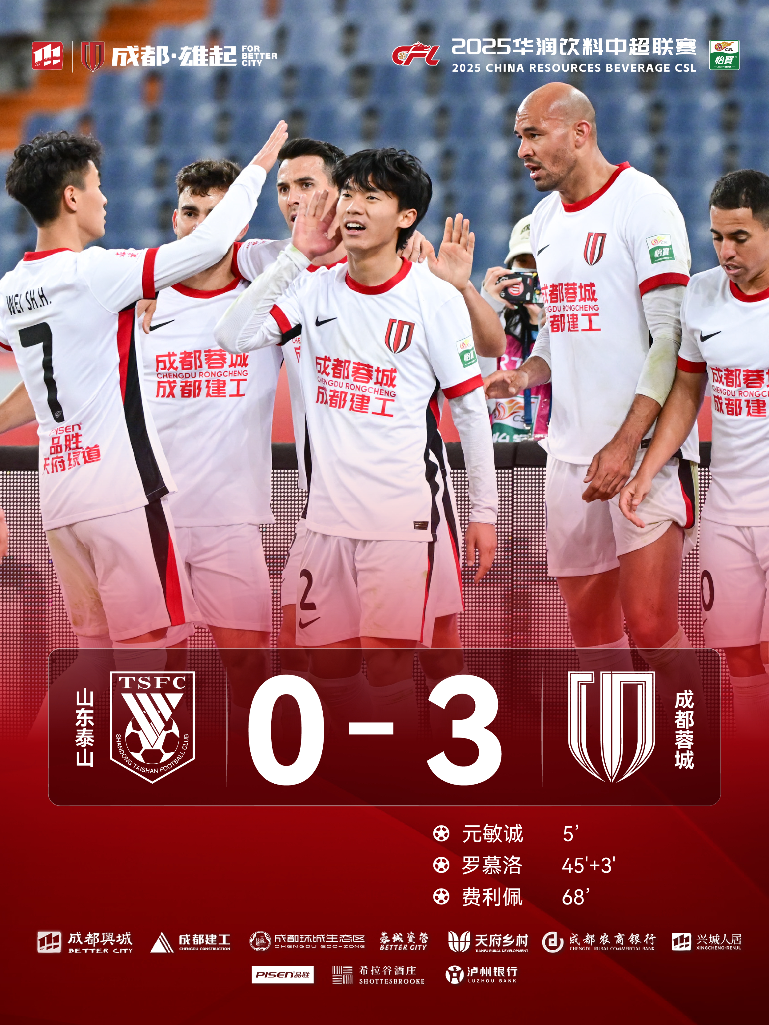 关于山东队在比赛中击败对手，取得重要胜利的信息